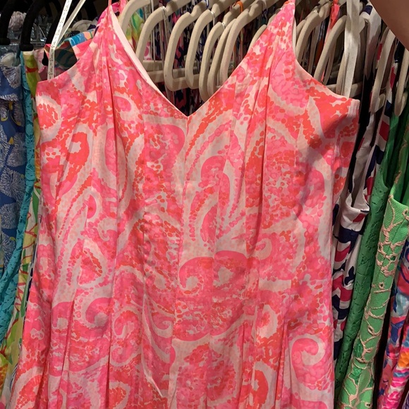 Lilly Pulitzer Kyla Slip Dress Mini Romper in Pink Pout Size 0 - Picture 12 of 12